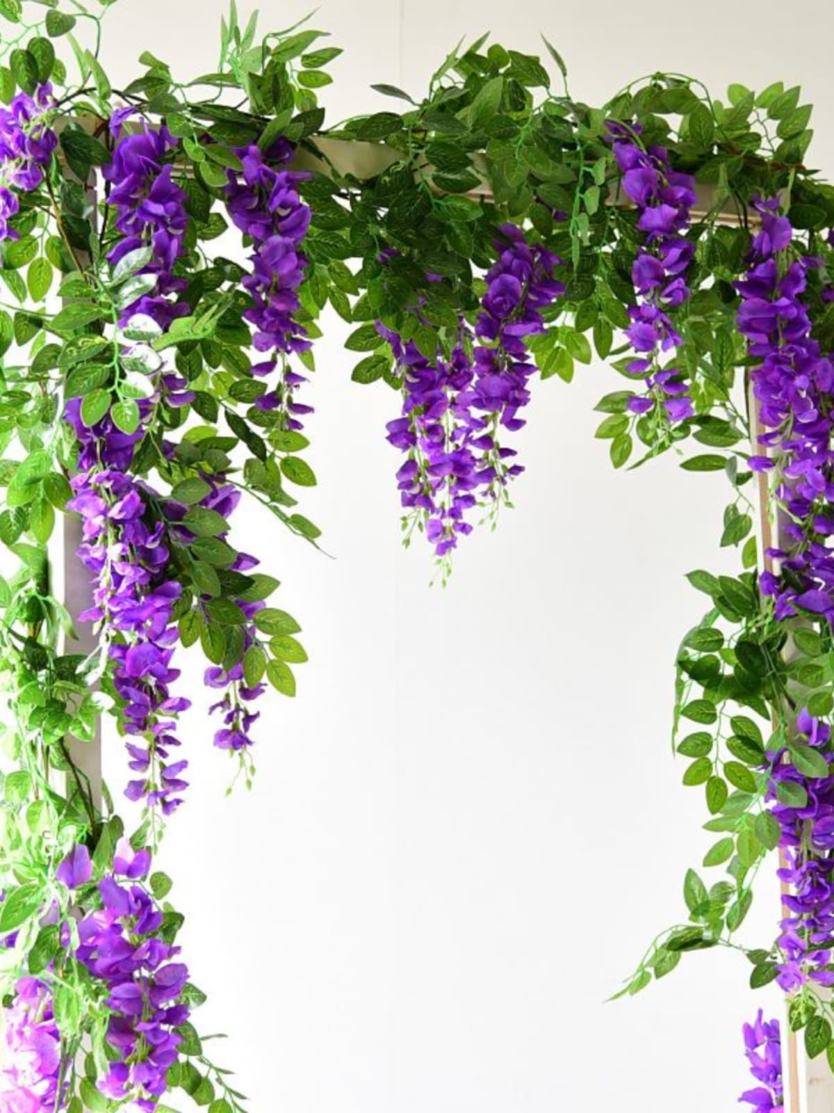 インテリア雑貨 藤の花のスワッグ