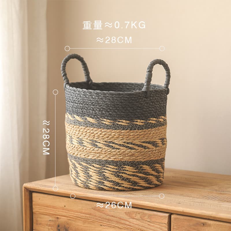 インテリア雑貨 風合い豊かな天然素材植木かご