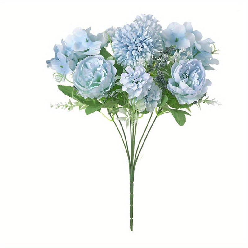 インテリア雑貨 季節のお花を束ねた優雅な造花ブーケセット