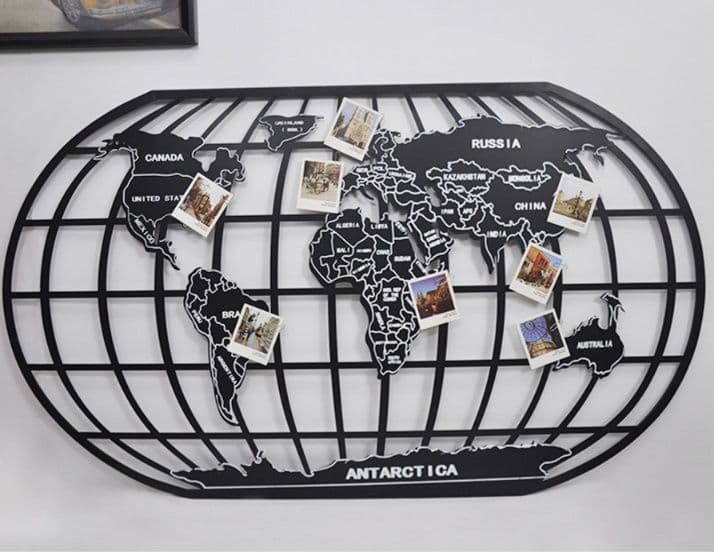 インテリア雑貨 立体世界地図ウォールアート