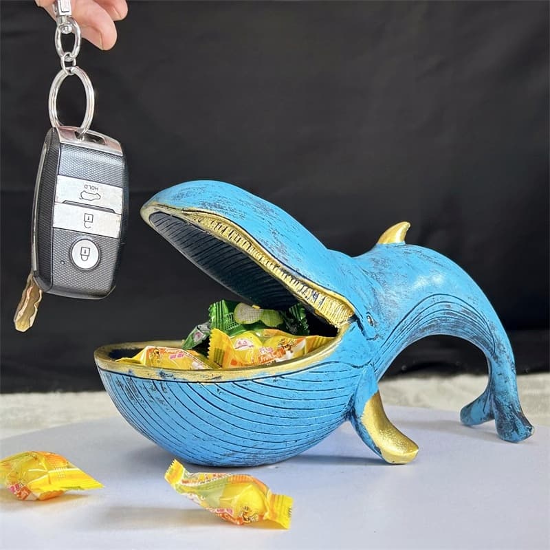 インテリア雑貨 クジラの形の小物入れ